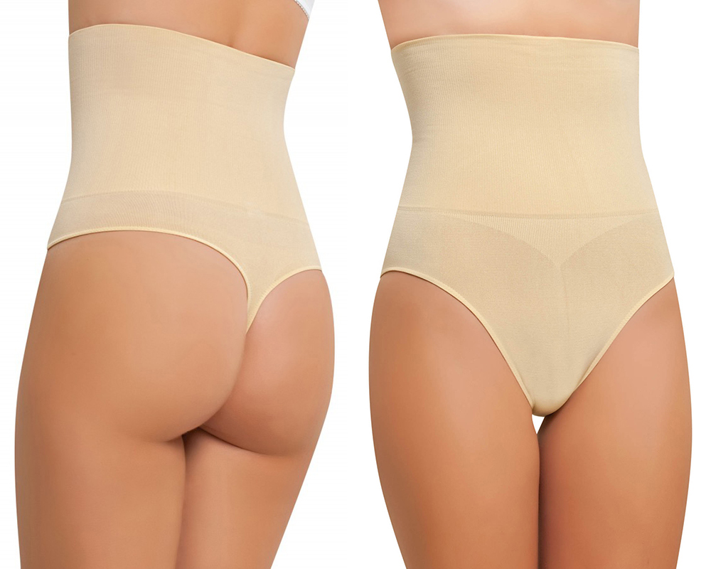 NBB Women's Seamless High Waist Tummy Control Thong Body Shaper